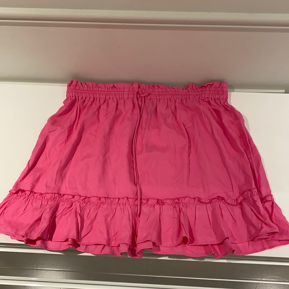 Pink flowy skirt